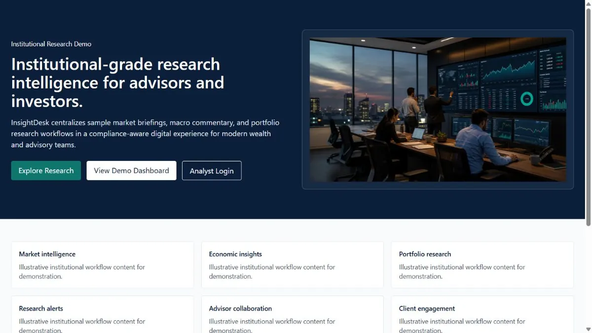 InsightDesk interface preview