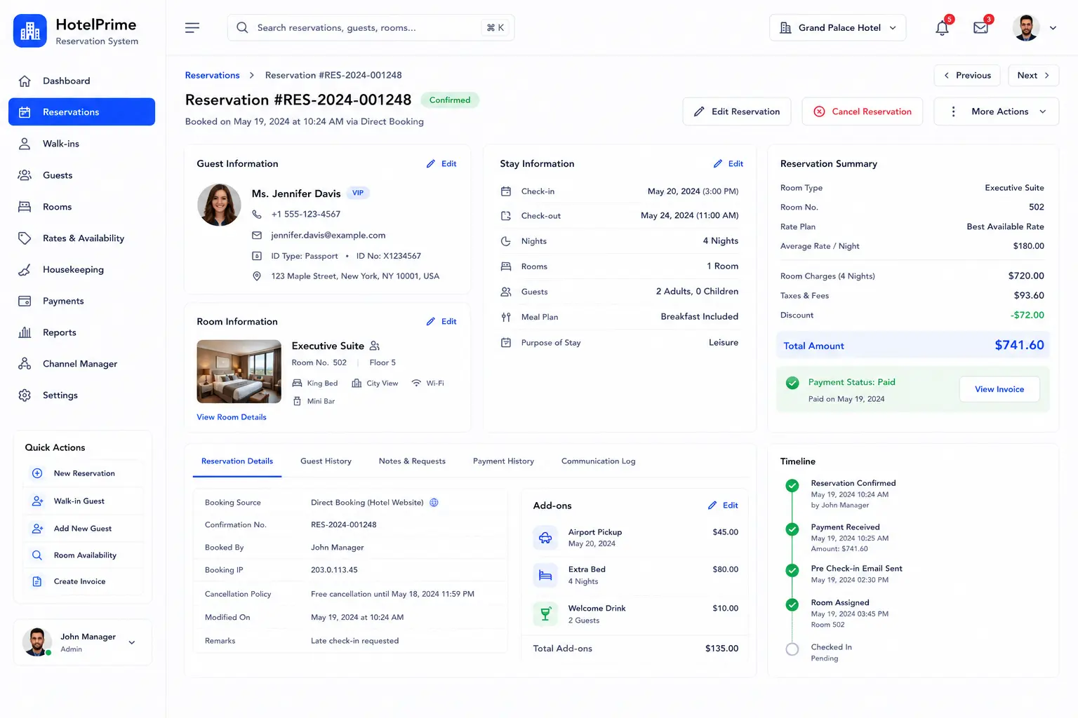 Hotel Reservation System concept visual two
